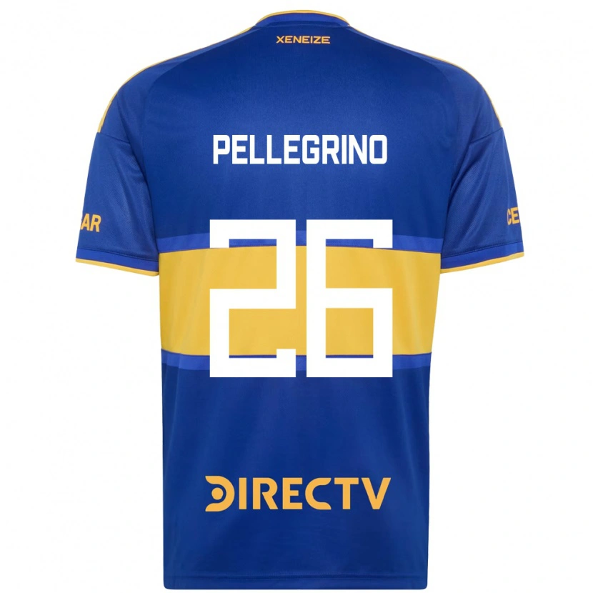Danxen Hombre Camiseta Marco Pellegrino #26 Azul Real Amarillo 1ª Equipación 2026/27 La Camisa México