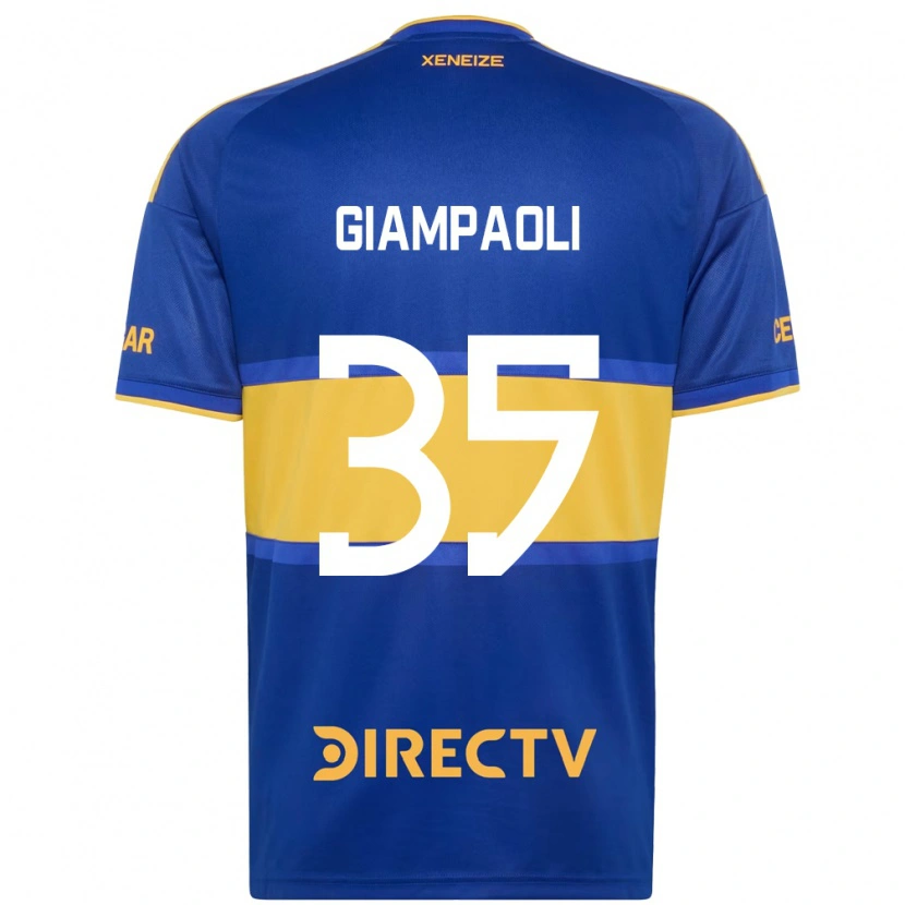 Danxen Hombre Camiseta Renzo Giampaoli #35 Azul Real Amarillo 1ª Equipación 2026/27 La Camisa México