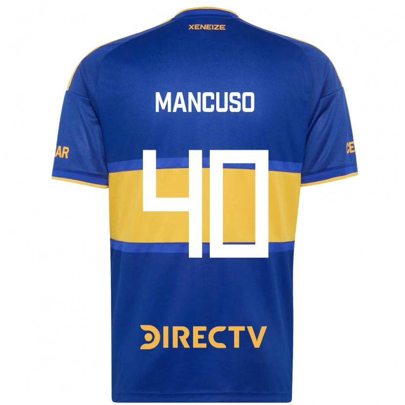 Danxen Hombre Camiseta Eros Mancuso #40 Azul Real Amarillo 1ª Equipación 2026/27 La Camisa México