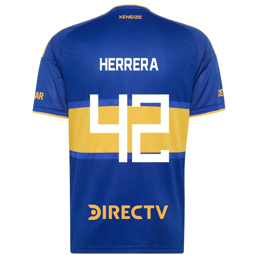 Danxen Hombre Camiseta Facundo Herrera #42 Azul Real Amarillo 1ª Equipación 2026/27 La Camisa México