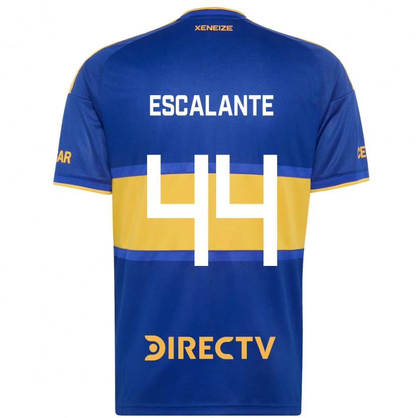 Danxen Hombre Camiseta Israel Escalante #44 Azul Real Amarillo 1ª Equipación 2026/27 La Camisa México