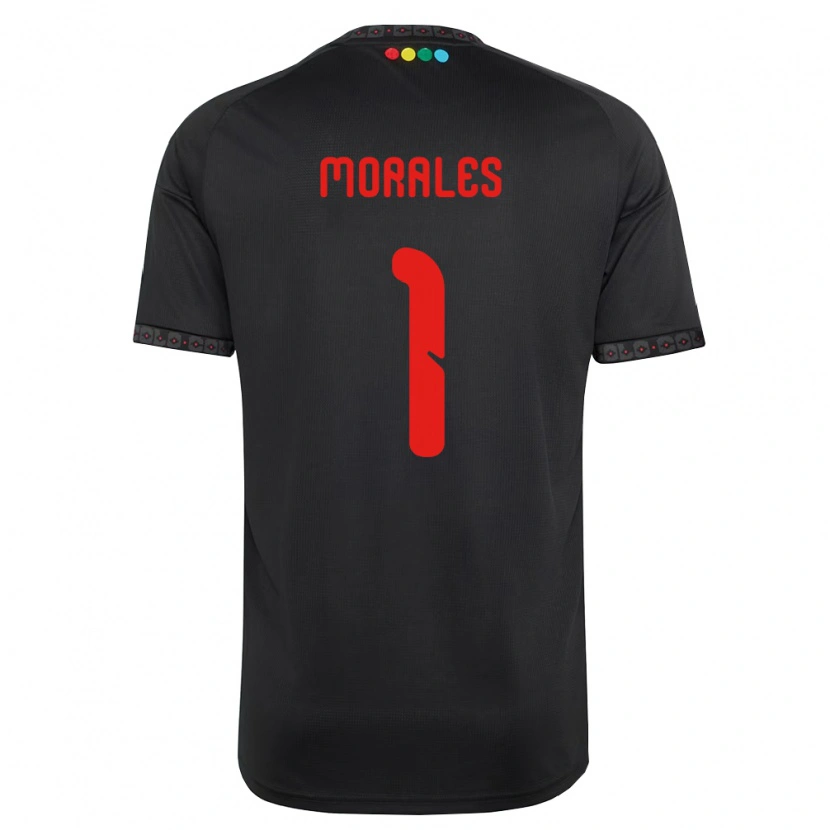 Danxen Hombre Camiseta Benjamin Morales #1 Negro Rojo 2ª Equipación 2026/27 La Camisa México