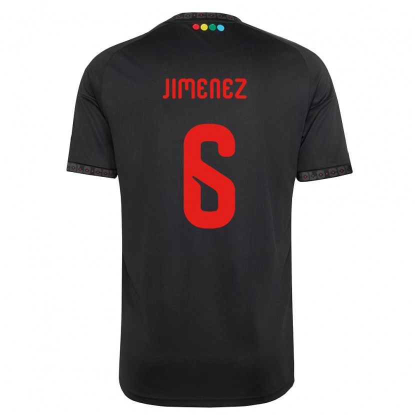 Danxen Hombre Camiseta Yastin Jiménez #6 Negro Rojo 2ª Equipación 2026/27 La Camisa México