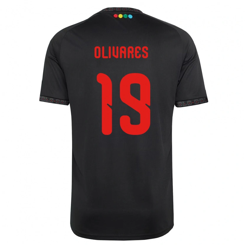 Danxen Hombre Camiseta Michelle Olivares #19 Negro Rojo 2ª Equipación 2026/27 La Camisa México