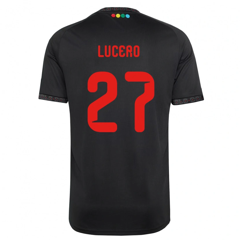 Danxen Hombre Camiseta Valentina Lucero #27 Negro Rojo 2ª Equipación 2026/27 La Camisa México