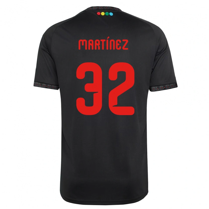 Danxen Hombre Camiseta Vicente Martínez #32 Negro Rojo 2ª Equipación 2026/27 La Camisa México
