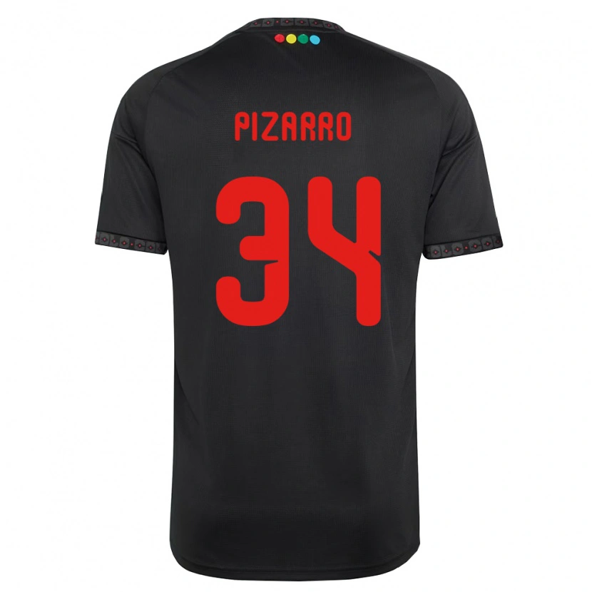 Danxen Hombre Camiseta Vicente Pizarro #34 Negro Rojo 2ª Equipación 2026/27 La Camisa México