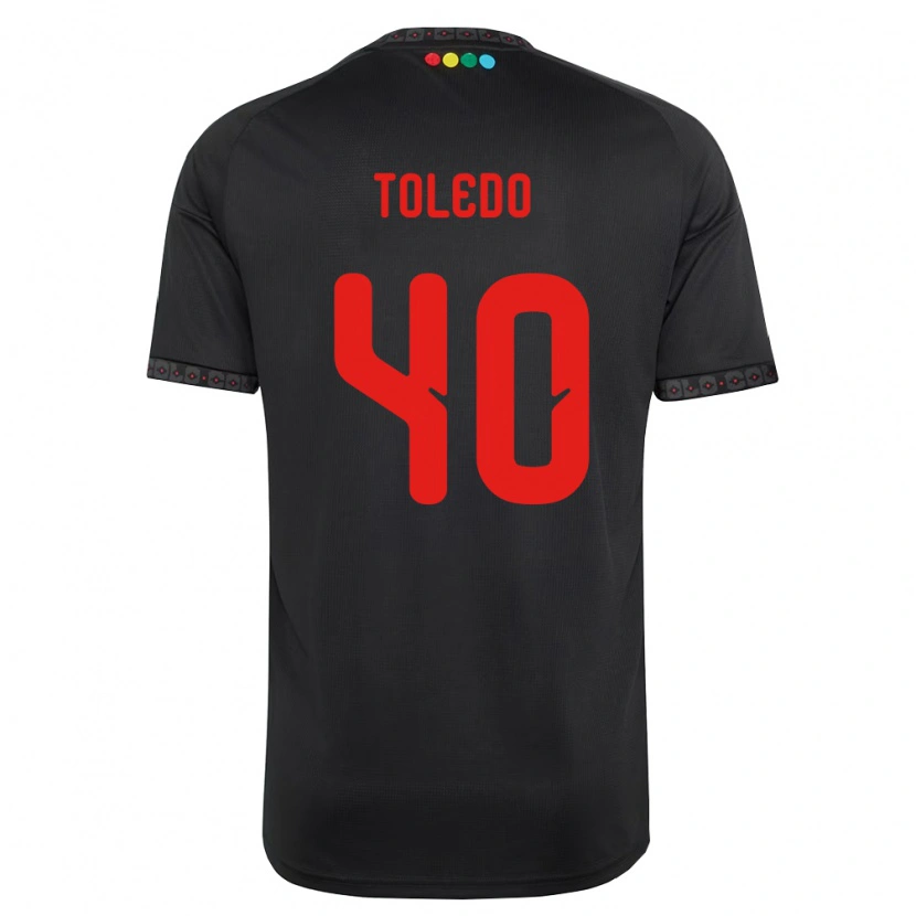 Danxen Hombre Camiseta Miguel Toledo #40 Negro Rojo 2ª Equipación 2026/27 La Camisa México
