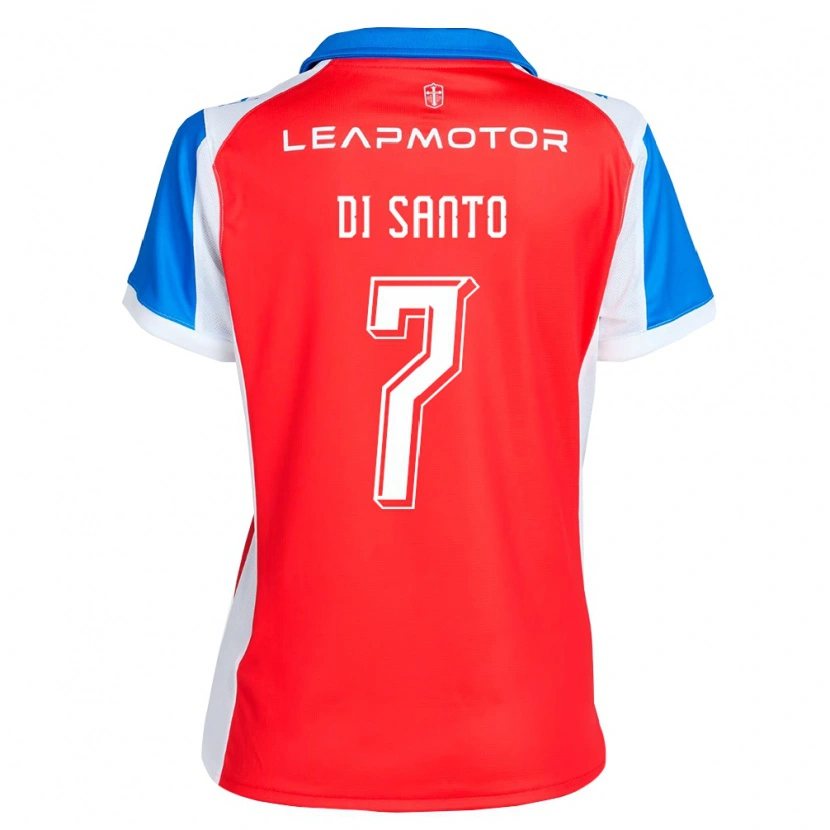 Danxen Hombre Camiseta Franco Di Santo #7 Rojo Azul 2ª Equipación 2026/27 La Camisa México