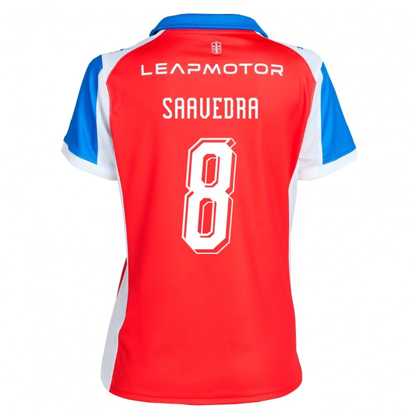 Danxen Hombre Camiseta Ignacio Saavedra #8 Rojo Azul 2ª Equipación 2026/27 La Camisa México