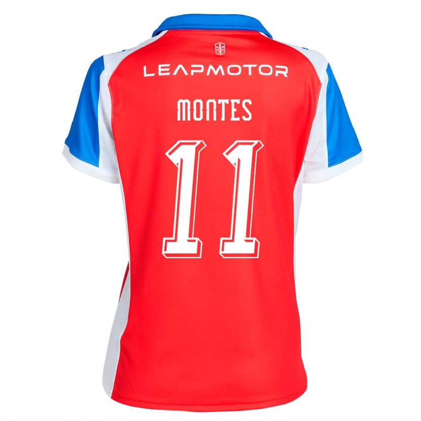 Danxen Hombre Camiseta Clemente Montes #11 Rojo Azul 2ª Equipación 2026/27 La Camisa México