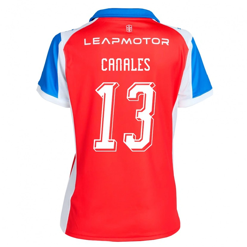 Danxen Hombre Camiseta Alfred Canales #13 Rojo Azul 2ª Equipación 2026/27 La Camisa México