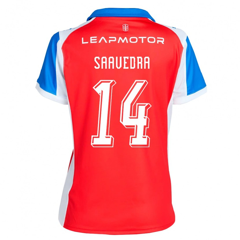 Danxen Hombre Camiseta Danilo Saavedra #14 Rojo Azul 2ª Equipación 2026/27 La Camisa México
