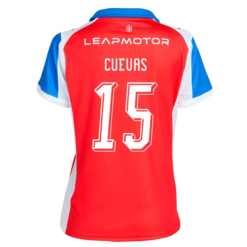 Danxen Hombre Camiseta Cristian Cuevas #15 Rojo Azul 2ª Equipación 2026/27 La Camisa México