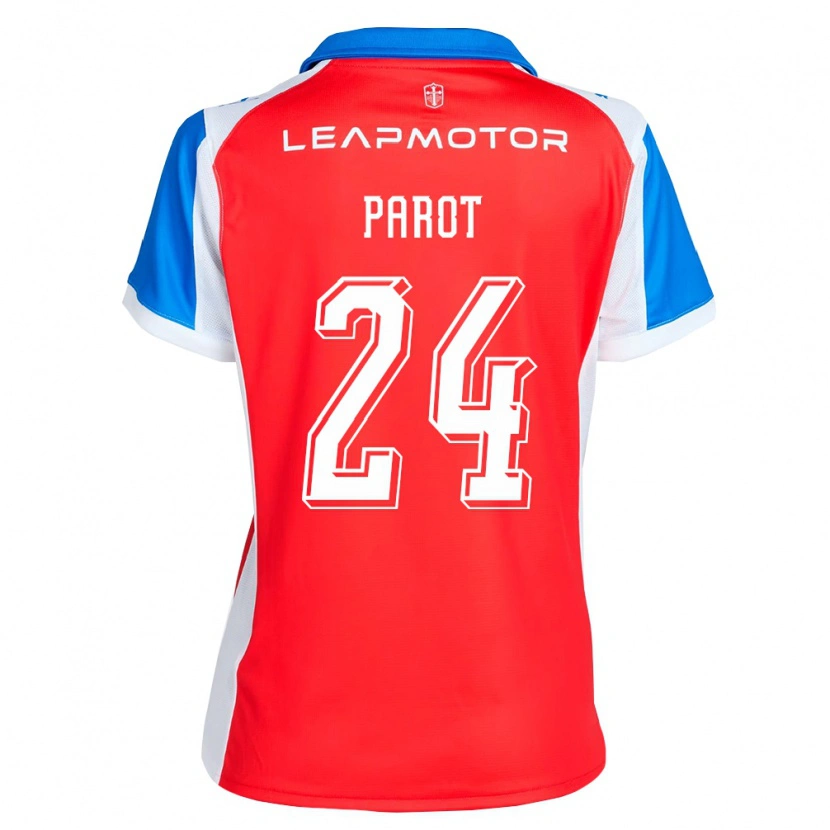 Danxen Hombre Camiseta Alfonso Parot #24 Rojo Azul 2ª Equipación 2026/27 La Camisa México