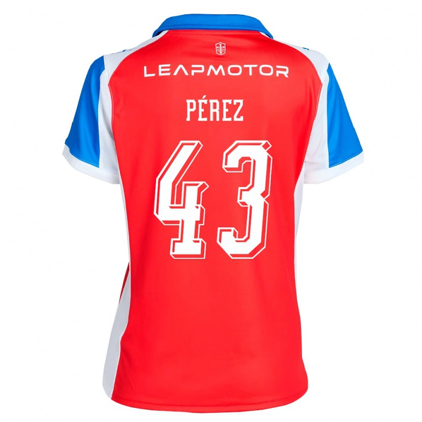 Danxen Hombre Camiseta Amaro Pérez #43 Rojo Azul 2ª Equipación 2026/27 La Camisa México