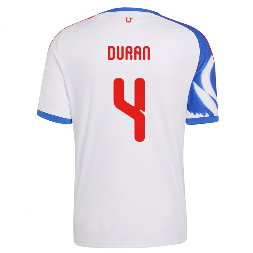 Danxen Hombre Camiseta Ignacia Durán #4 Blanco Azul Marino 2ª Equipación 2026/27 La Camisa México