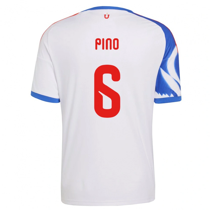 Danxen Hombre Camiseta Gisela Pino #6 Blanco Azul Marino 2ª Equipación 2026/27 La Camisa México