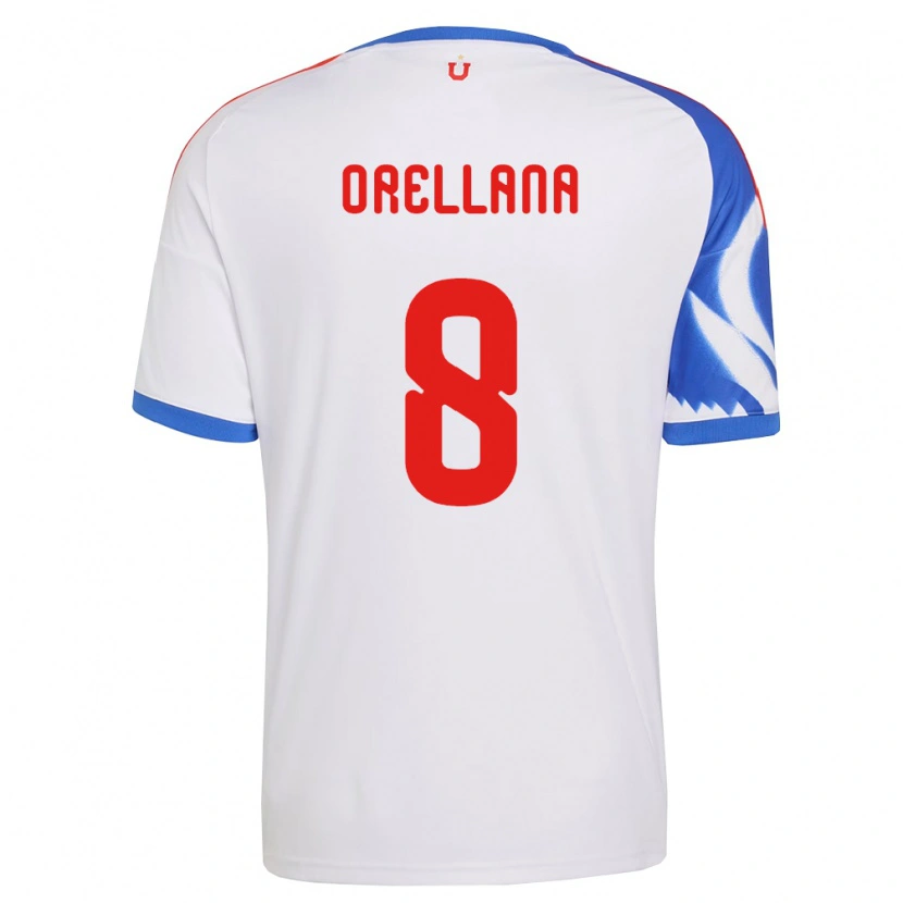 Danxen Hombre Camiseta Denisse Orellana #8 Blanco Azul Marino 2ª Equipación 2026/27 La Camisa México