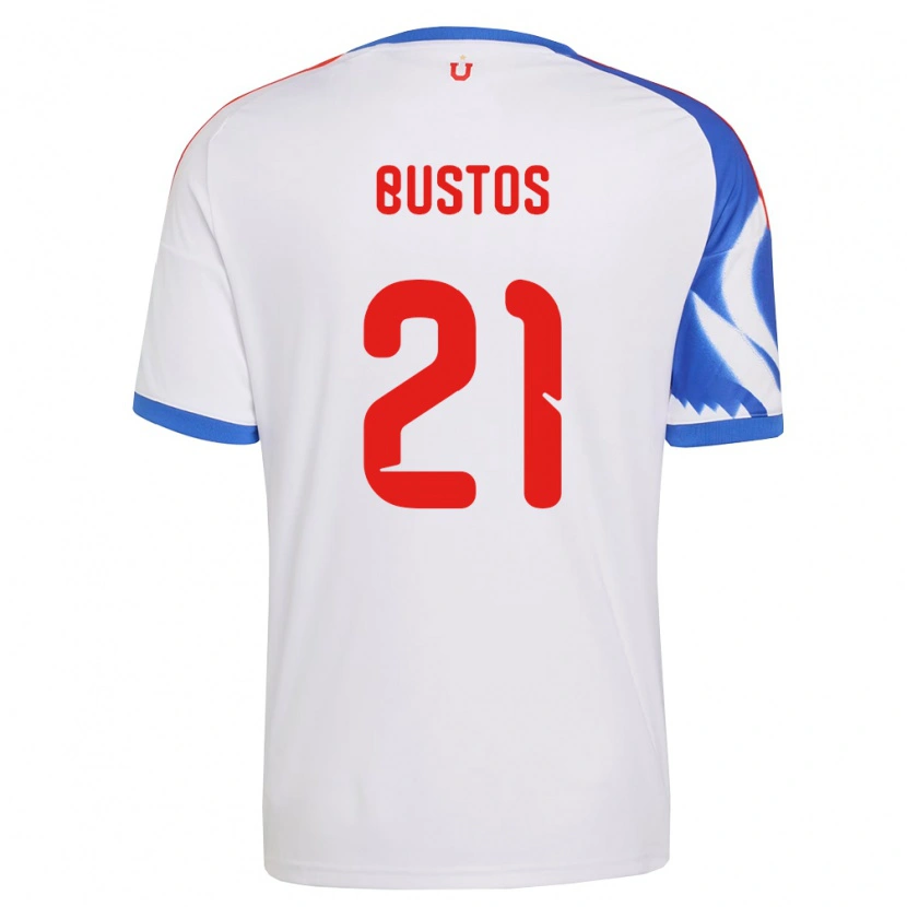 Danxen Hombre Camiseta Melissa Bustos #21 Blanco Azul Marino 2ª Equipación 2026/27 La Camisa México