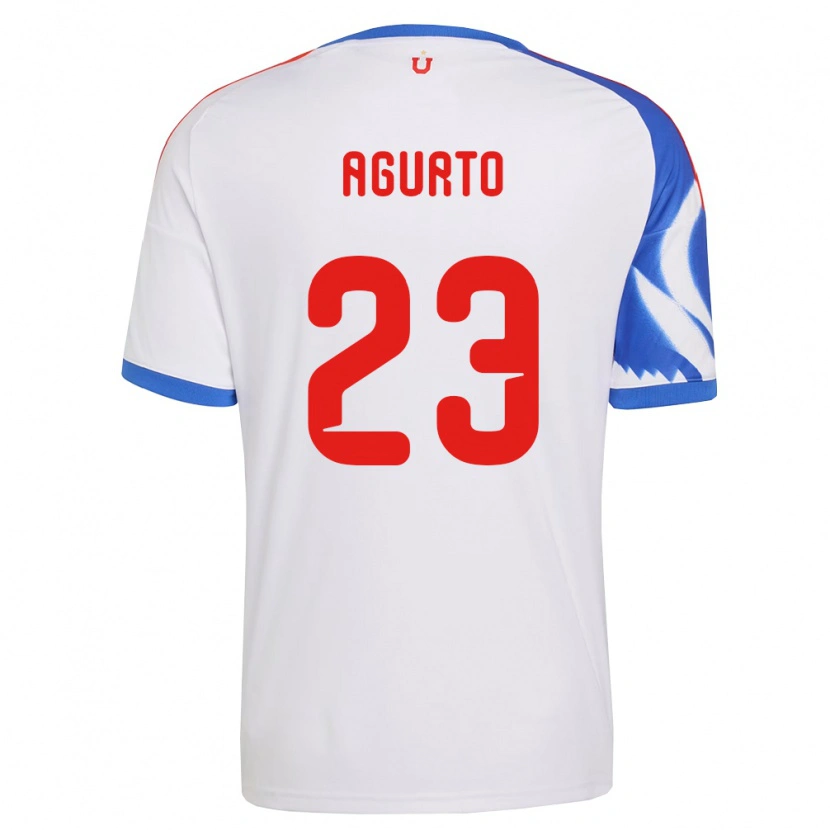 Danxen Hombre Camiseta Isidora Agurto #23 Blanco Azul Marino 2ª Equipación 2026/27 La Camisa México