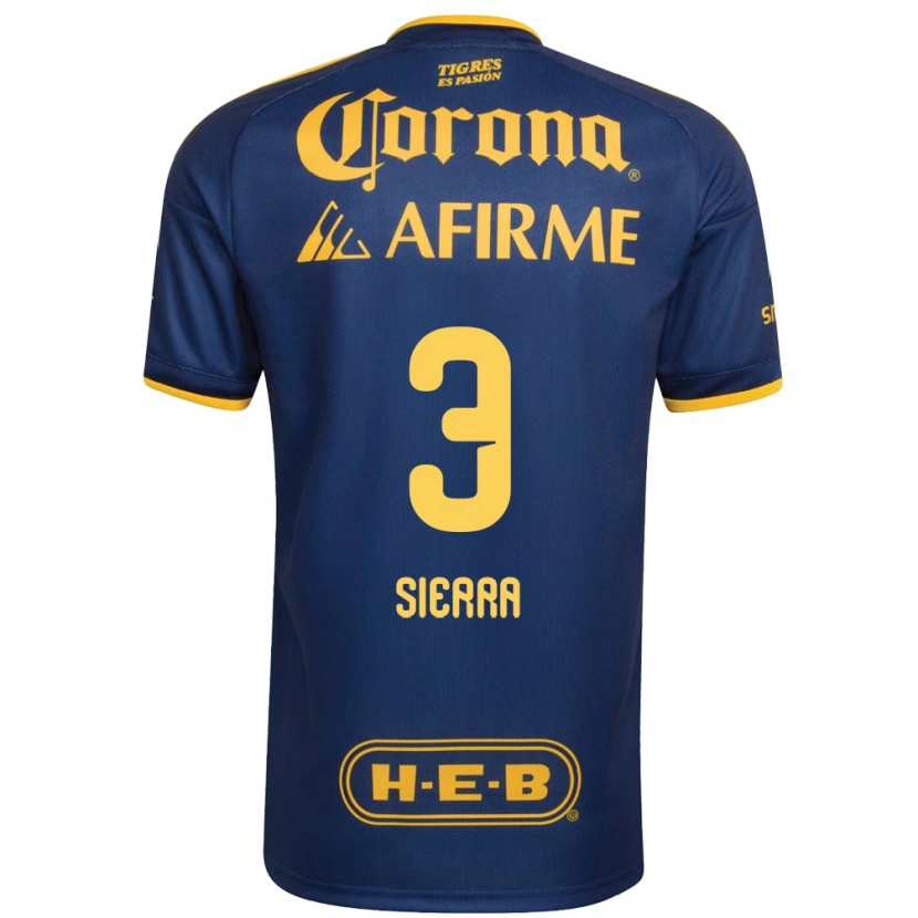 Danxen Hombre Camiseta Bianca Sierra #3 Azul Real Amarillo 2ª Equipación 2026/27 La Camisa México