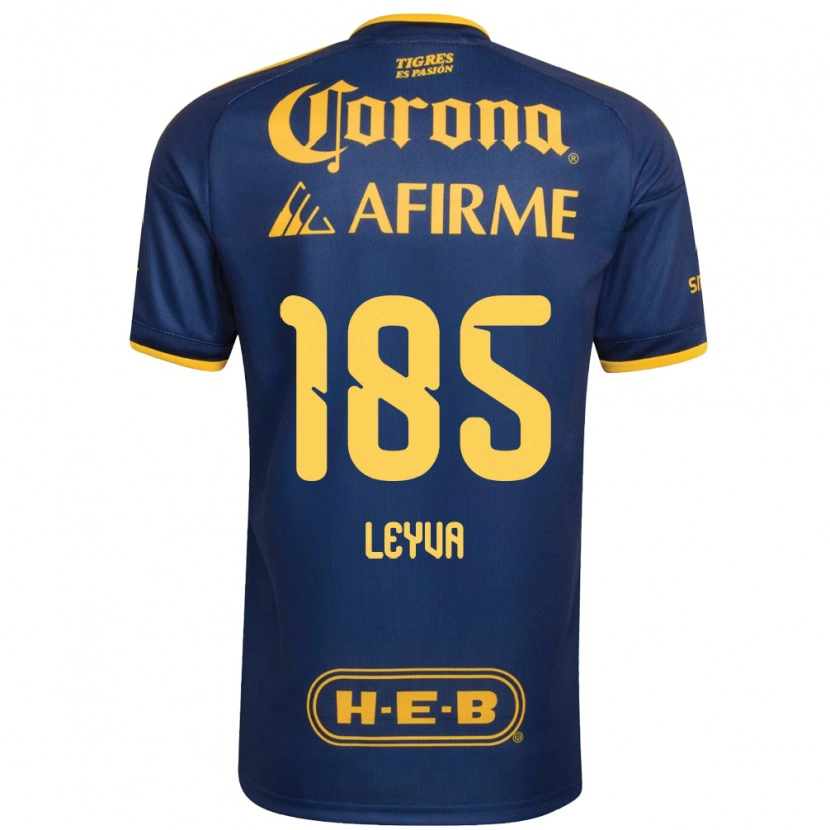 Danxen Hombre Camiseta Jorge Leyva #185 Azul Real Amarillo 2ª Equipación 2026/27 La Camisa México