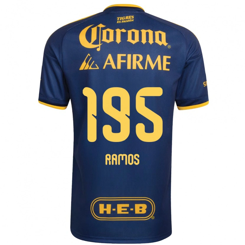 Danxen Hombre Camiseta Rodrigo Ramos #195 Azul Real Amarillo 2ª Equipación 2026/27 La Camisa México
