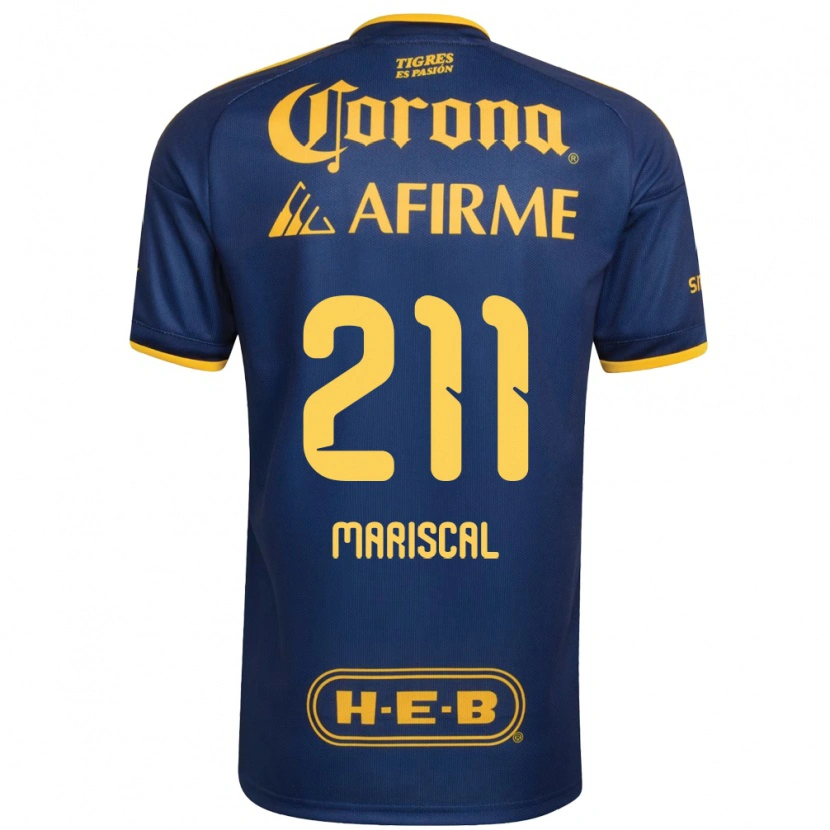 Danxen Hombre Camiseta Kevin Mariscal #211 Azul Real Amarillo 2ª Equipación 2026/27 La Camisa México