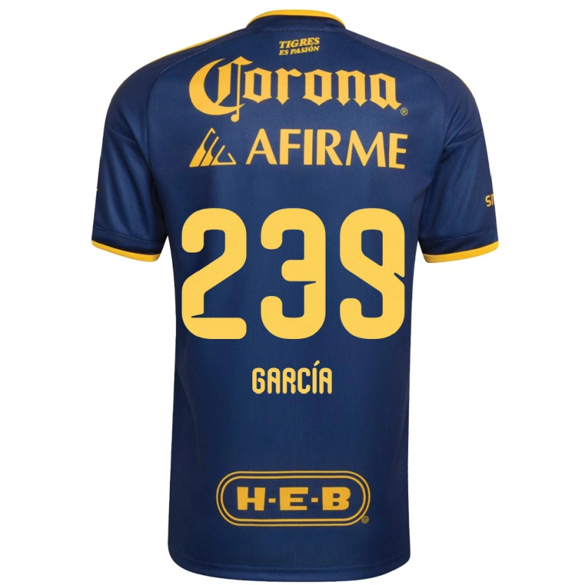 Danxen Hombre Camiseta Diego García #239 Azul Real Amarillo 2ª Equipación 2026/27 La Camisa México