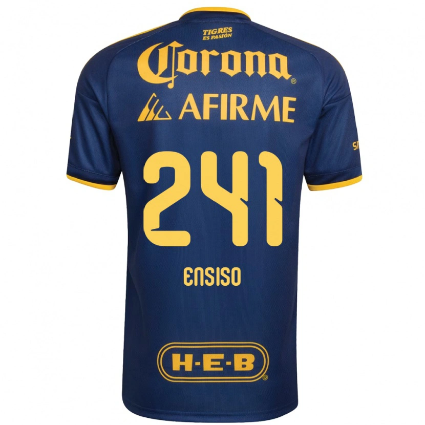 Danxen Hombre Camiseta Eduardo Ensiso #241 Azul Real Amarillo 2ª Equipación 2026/27 La Camisa México