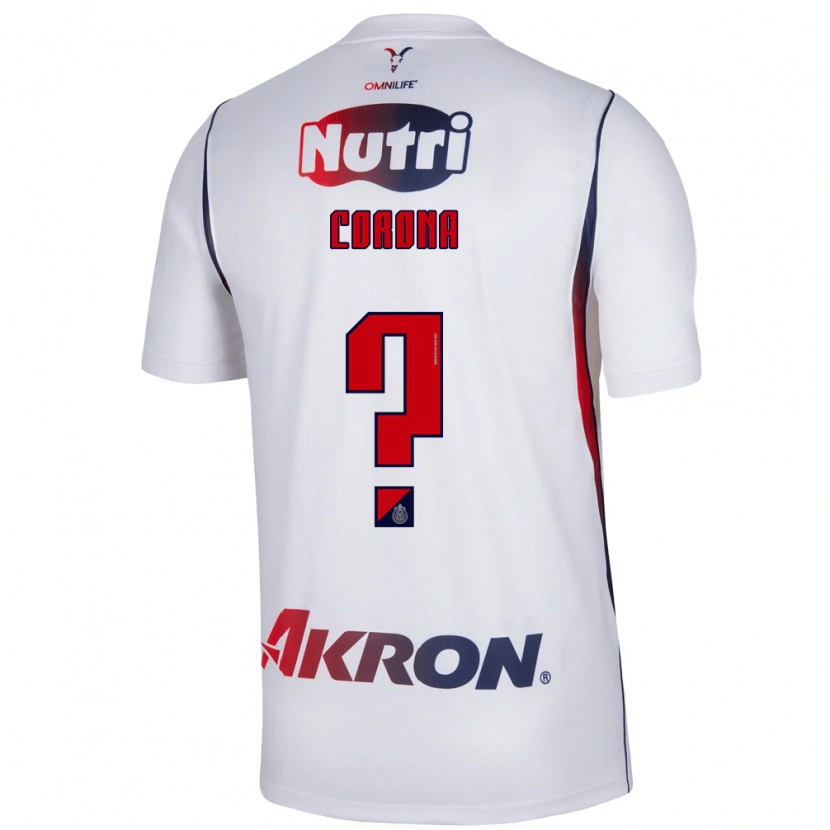 Danxen Hombre Camiseta Ever Corona #0 Blanco Azul Marino Rojo 2ª Equipación 2026/27 La Camisa México