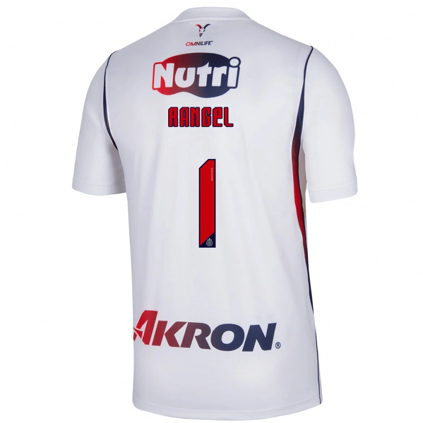 Danxen Hombre Camiseta Raúl Rangel #1 Blanco Azul Marino Rojo 2ª Equipación 2026/27 La Camisa México
