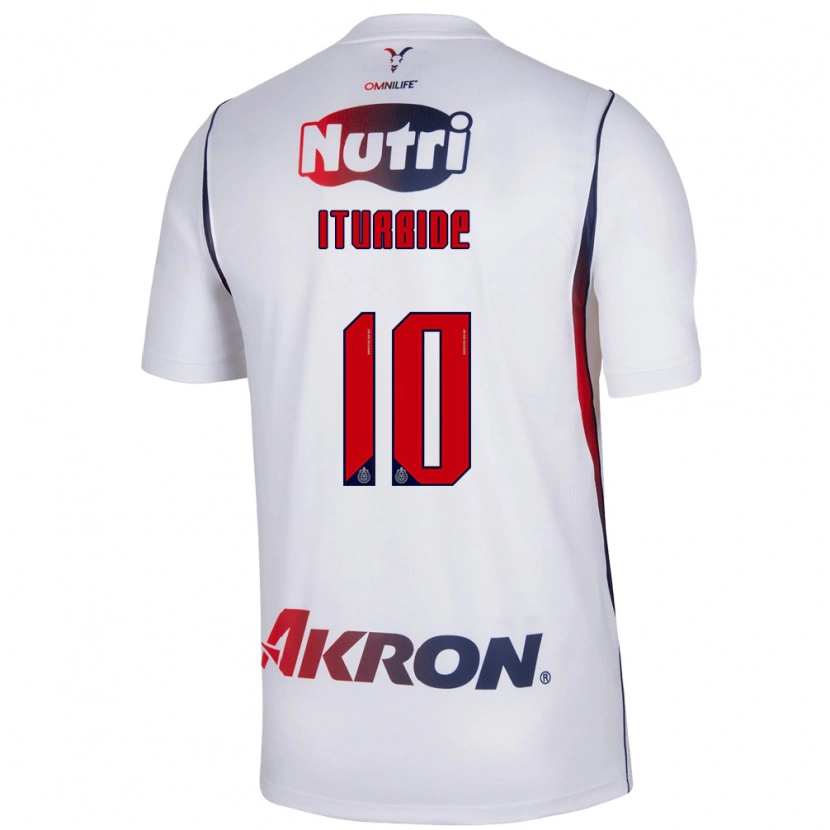 Danxen Hombre Camiseta Adriana Iturbide #10 Blanco Azul Marino Rojo 2ª Equipación 2026/27 La Camisa México