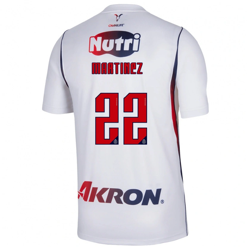 Danxen Hombre Camiseta Karla Martínez #22 Blanco Azul Marino Rojo 2ª Equipación 2026/27 La Camisa México