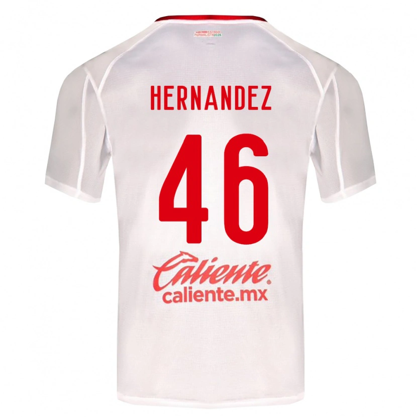 Danxen Hombre Camiseta Carlos Hernández #46 Blanco Verde Rojo 2ª Equipación 2026/27 La Camisa México