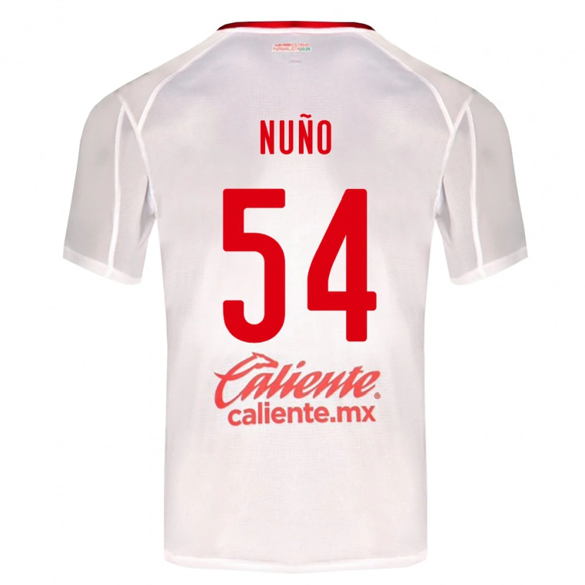 Danxen Hombre Camiseta Raúl Nuño #54 Blanco Verde Rojo 2ª Equipación 2026/27 La Camisa México