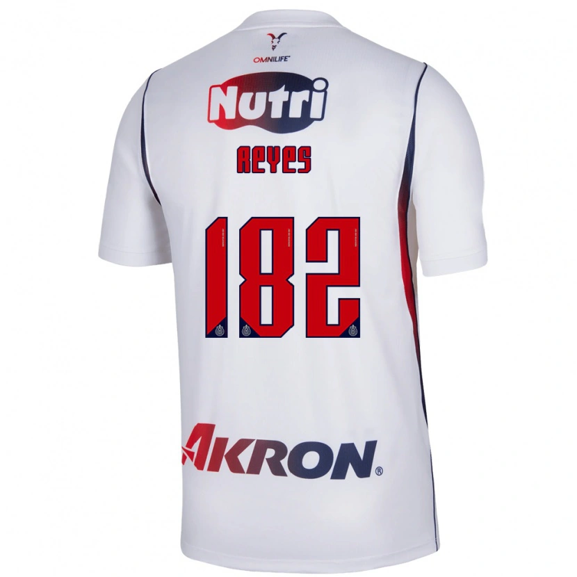 Danxen Hombre Camiseta Mauricio Reyes #182 Blanco Azul Marino Rojo 2ª Equipación 2026/27 La Camisa México