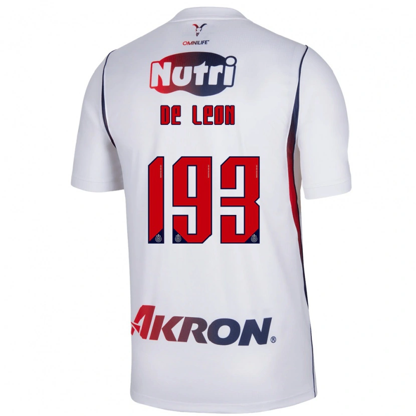 Danxen Hombre Camiseta Jared De León #193 Blanco Azul Marino Rojo 2ª Equipación 2026/27 La Camisa México