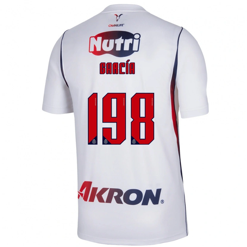 Danxen Hombre Camiseta Gael García #198 Blanco Azul Marino Rojo 2ª Equipación 2026/27 La Camisa México