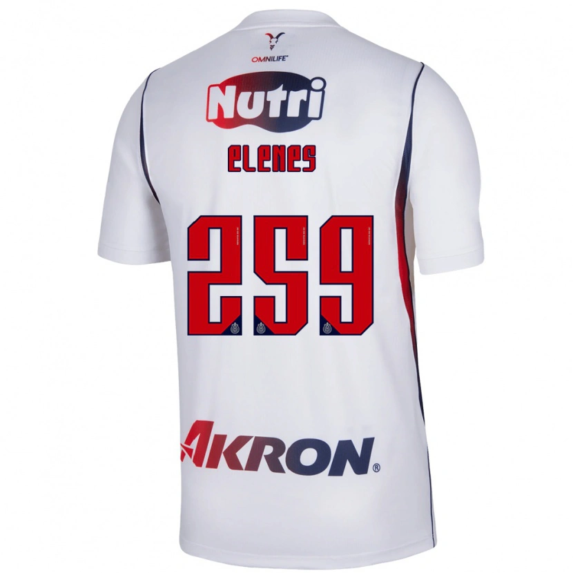 Danxen Hombre Camiseta José Elenes #259 Blanco Azul Marino Rojo 2ª Equipación 2026/27 La Camisa México