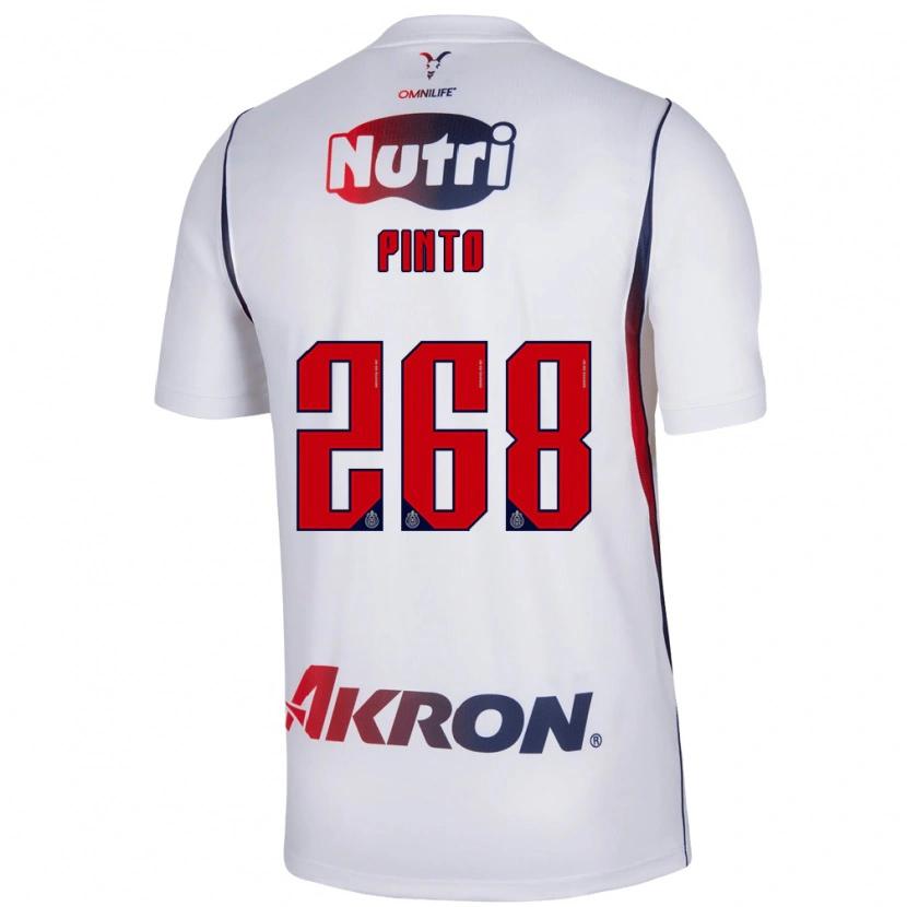 Danxen Hombre Camiseta Rigo Pinto #268 Blanco Azul Marino Rojo 2ª Equipación 2026/27 La Camisa México