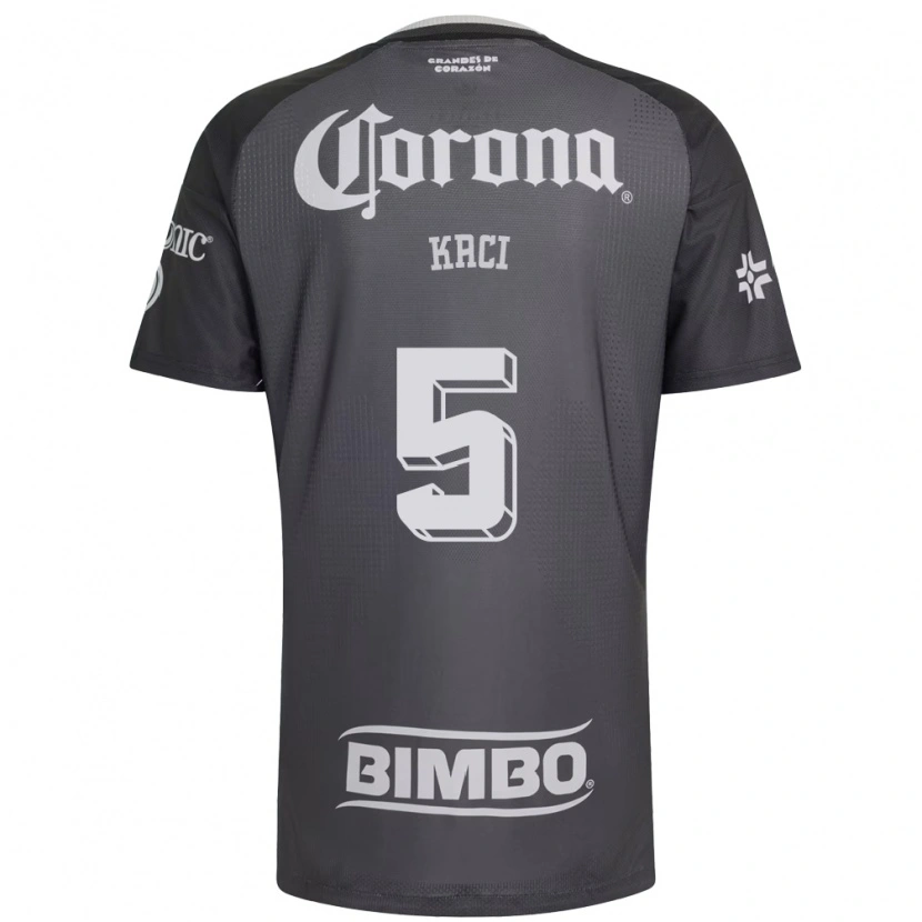 Danxen Hombre Camiseta Aurelie Kaci #5 Gris Blanco Negro 2ª Equipación 2026/27 La Camisa México
