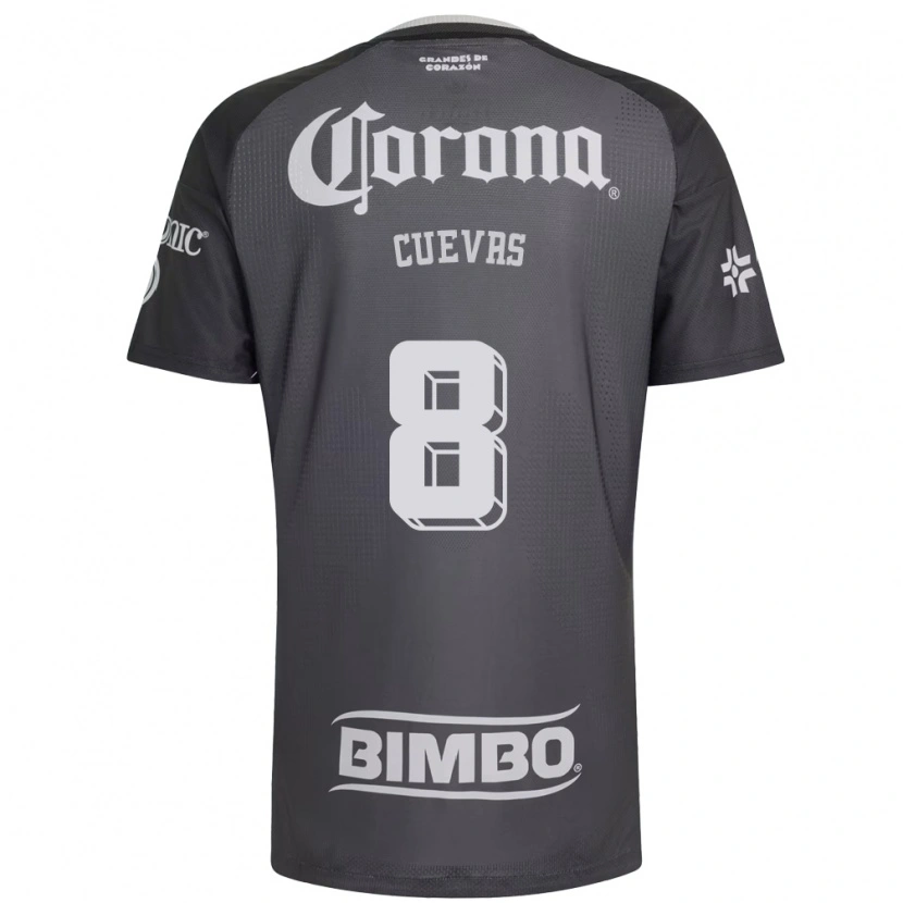 Danxen Hombre Camiseta Casandra Cuevas #8 Gris Blanco Negro 2ª Equipación 2026/27 La Camisa México