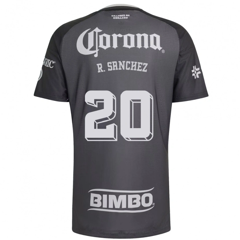 Danxen Hombre Camiseta Richard Sanchez #20 Gris Blanco Negro 2ª Equipación 2026/27 La Camisa México