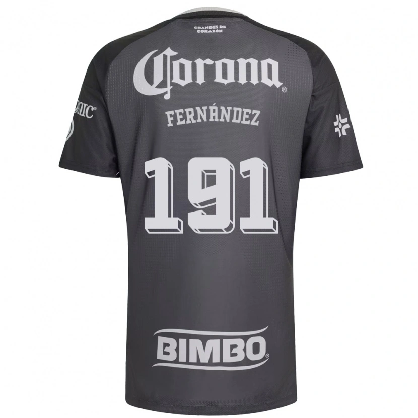 Danxen Hombre Camiseta Adrián Fernández #191 Gris Blanco Negro 2ª Equipación 2026/27 La Camisa México