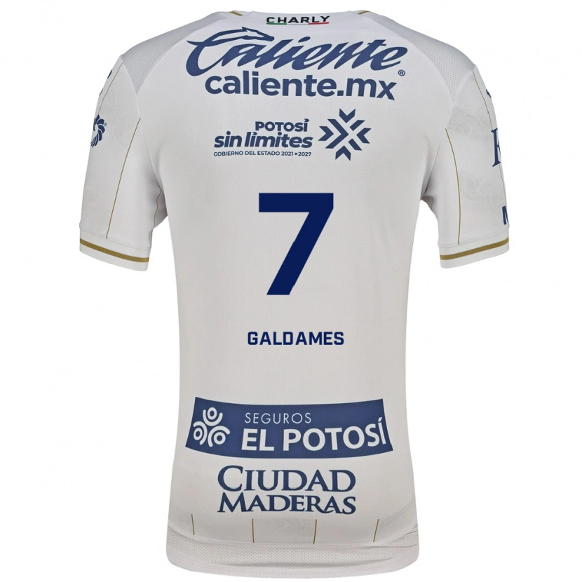 Danxen Hombre Camiseta Benjamín Galdames #7 Blanco Azul 2ª Equipación 2026/27 La Camisa México