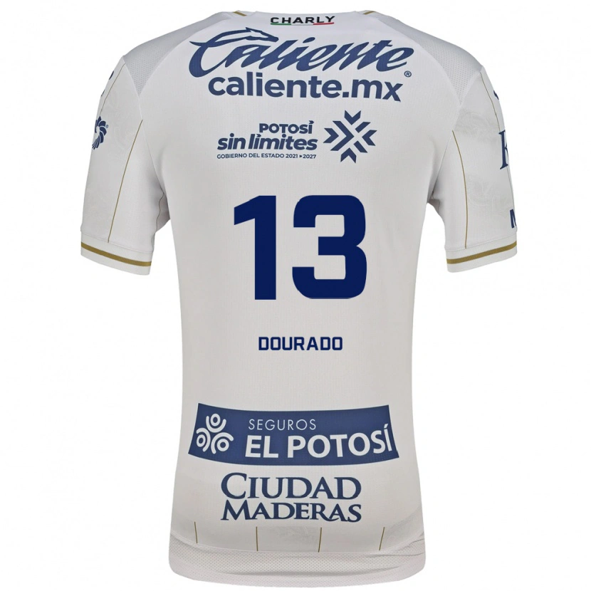 Danxen Hombre Camiseta Rodrigo Dourado #13 Blanco Azul 2ª Equipación 2026/27 La Camisa México