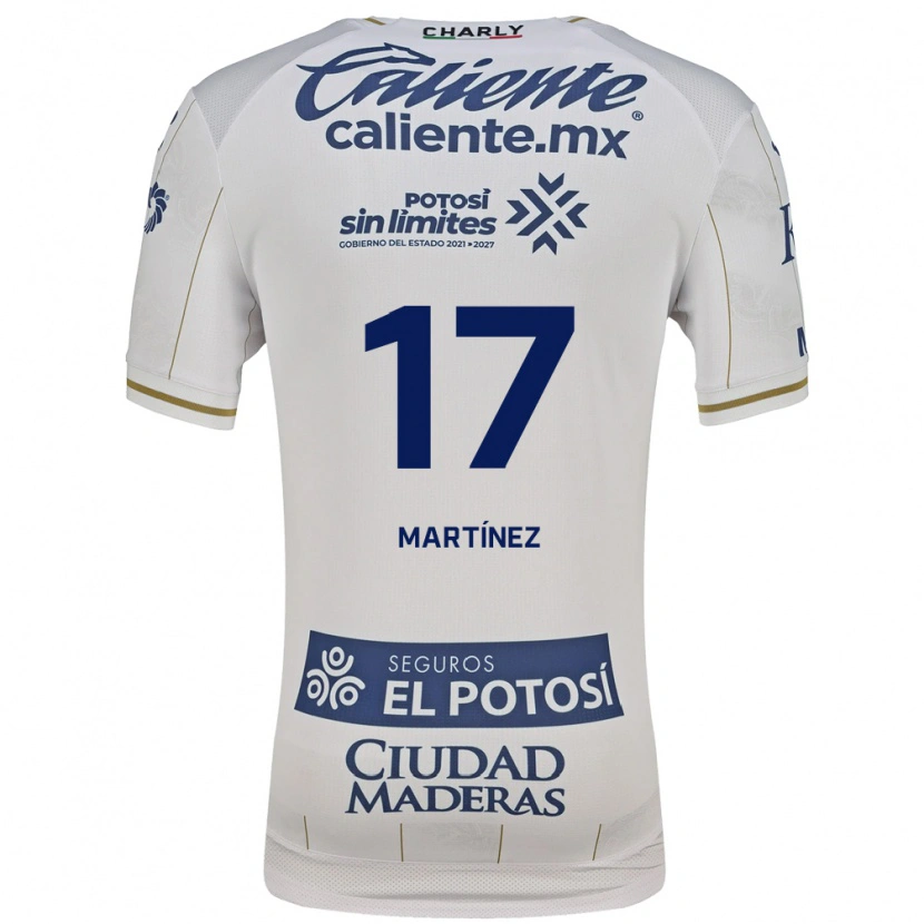 Danxen Hombre Camiseta Gabriel Martínez #17 Blanco Azul 2ª Equipación 2026/27 La Camisa México