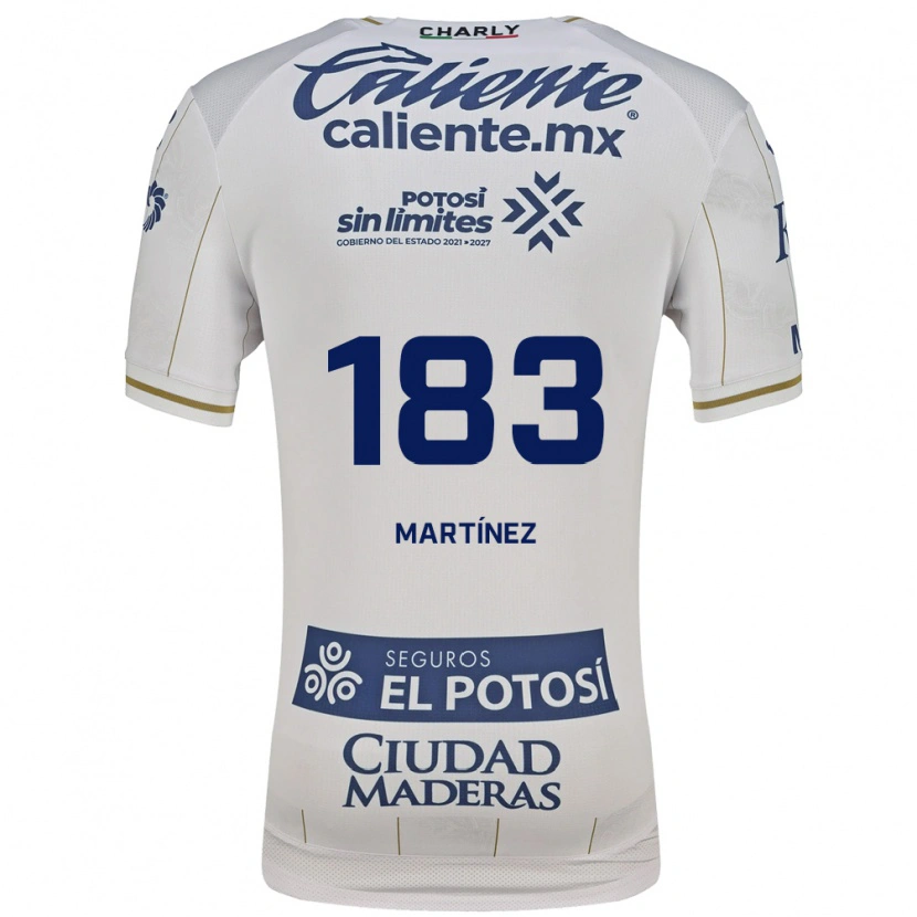 Danxen Hombre Camiseta Fabio Martínez #183 Blanco Azul 2ª Equipación 2026/27 La Camisa México